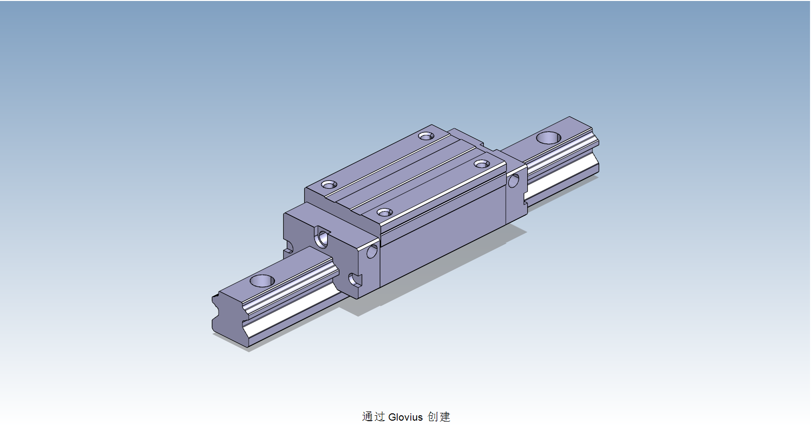 HND25BL直線導軌滑塊副3D模型