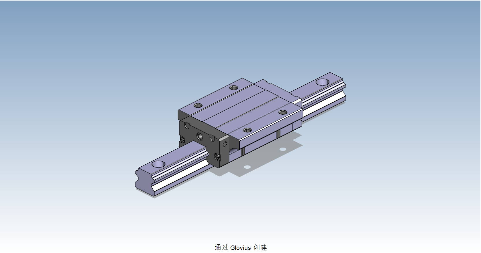 HND30AL直線導軌滑塊副3D模型