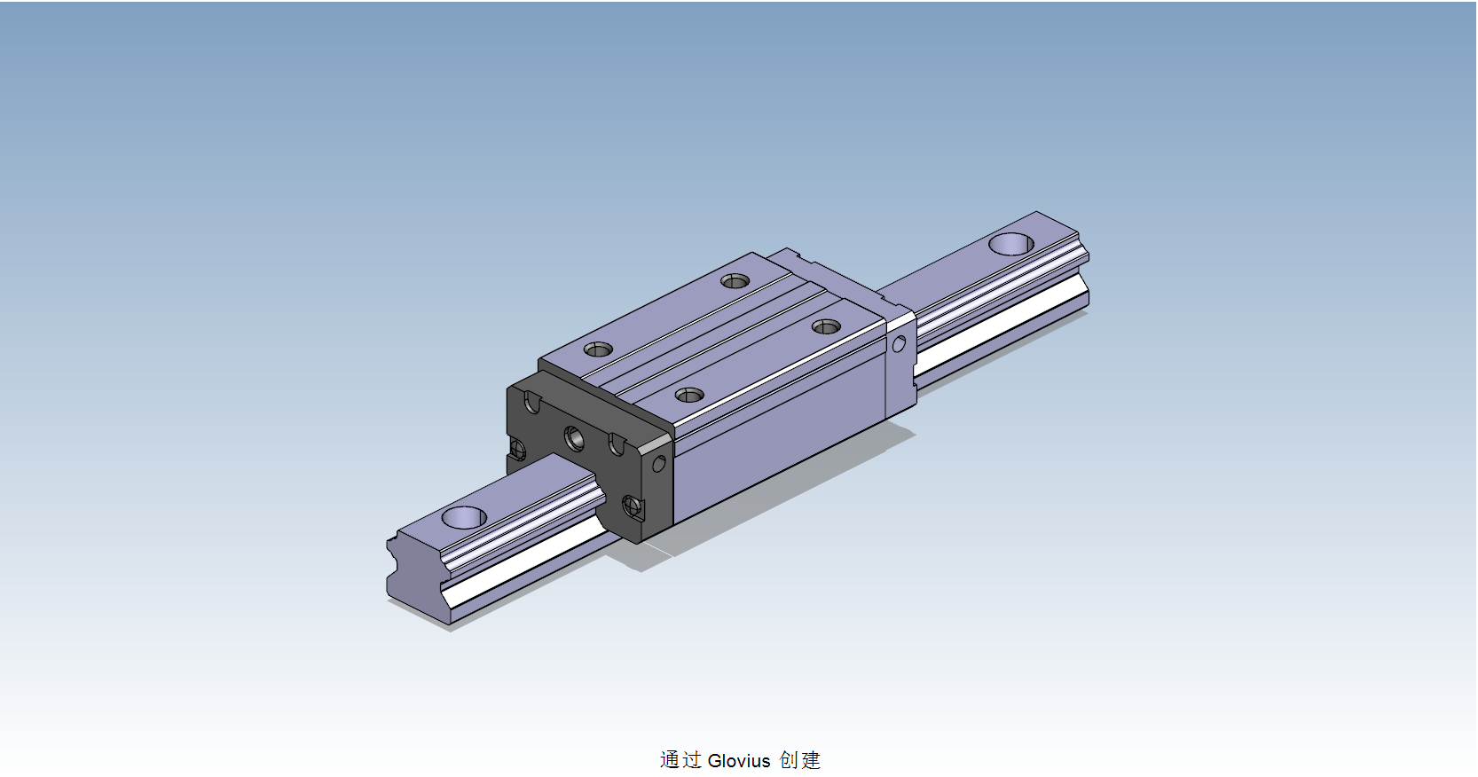 HND30BL直線導軌滑塊副3D模型