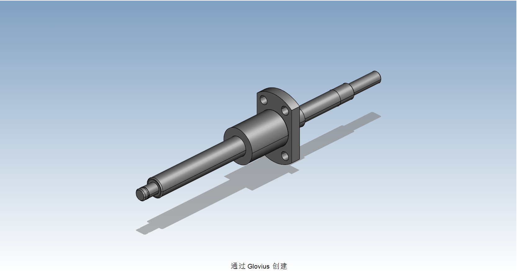 BSWA1002-L150滾珠絲桿3D模型STP格式.png
