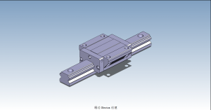 HND35A直線導(dǎo)軌滑塊副3D模型