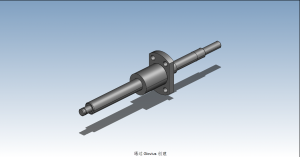 BSWA1002-L160滾珠絲桿3D模型STP格式