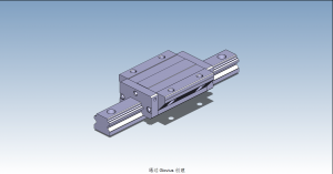 HND35AL直線導(dǎo)軌滑塊副3D模型