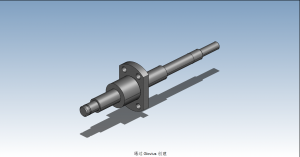 BSWA0801-L310滾珠絲桿3D模型STP格式