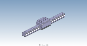 HND45B直線導(dǎo)軌滑塊副3D模型