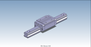 HND30B直線導(dǎo)軌滑塊副3D模型